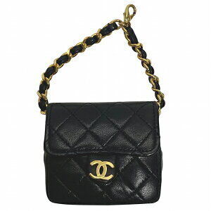 Chanel Matelasse Lambskin Chain Bag Charm Pouch Keychain